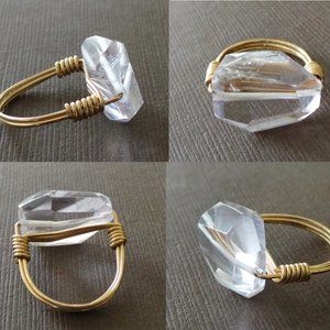 Lavender Amethyst Ring Wire Wrapped Ring